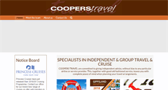 Desktop Screenshot of cooperstravel.com